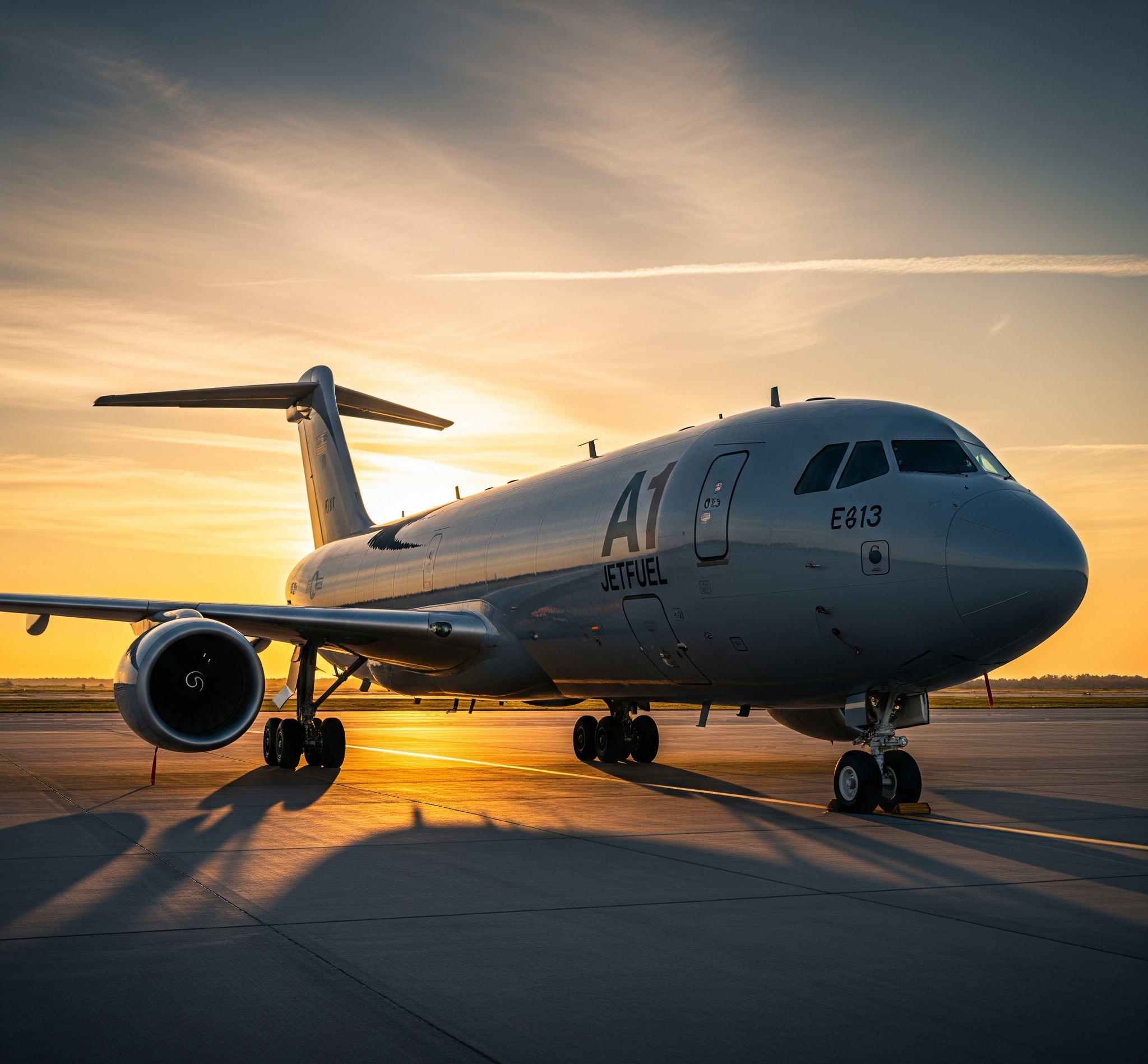 Aircraft being refueled
